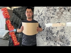 고 광택 대리석 대나무 석탄 벽 패널