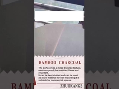 고품질 핫 판매 탄소 크리스탈 보드 방화 방지 대나무 석탄 금속 보드 플레어