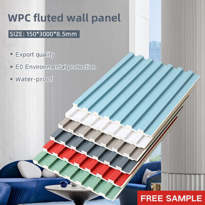 품질  8.5mm WPC Fluted Wall Panel Waterproof Fireproof Custom Sizes 공장