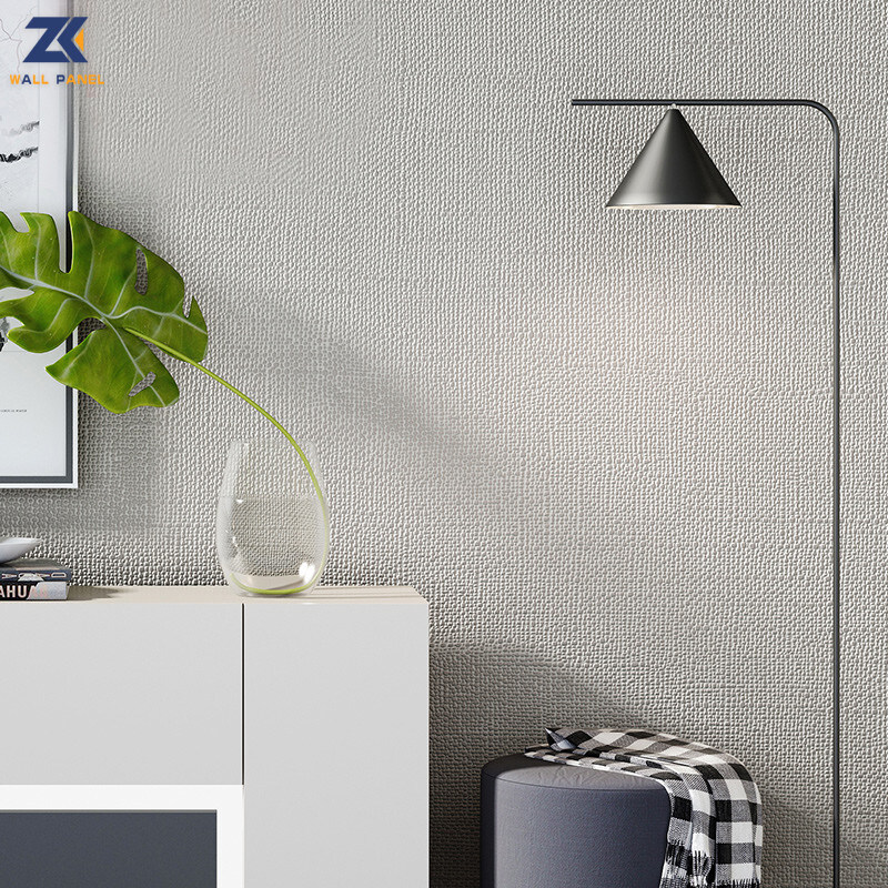 1.22m 넓은 목재 베니어 대나무 숯 원단 조직 3D PVC 부엌 벽판지