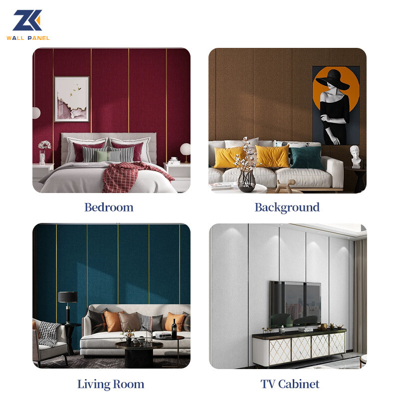 1.22m 넓은 목재 베니어 대나무 숯 원단 조직 3D PVC 부엌 벽판지