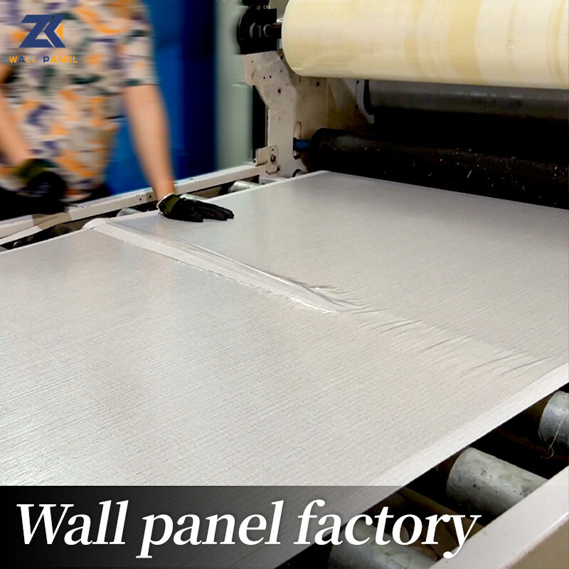 1.22m 넓은 목재 베니어 대나무 숯 원단 조직 3D PVC 부엌 벽판지