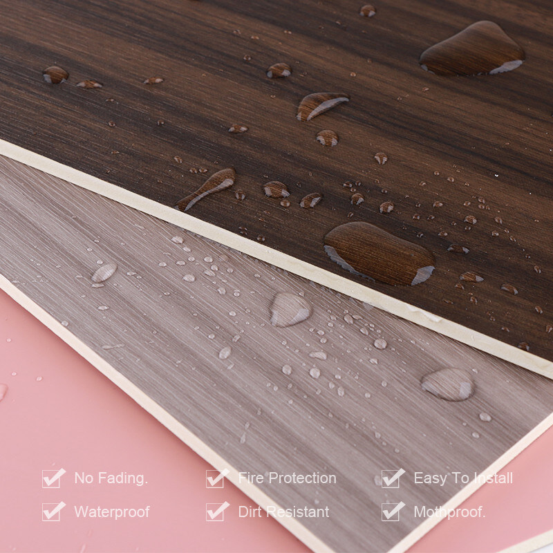 Eco 우호적 방화 장식적 나무 무늬 PVC 대 섬유 벽판지