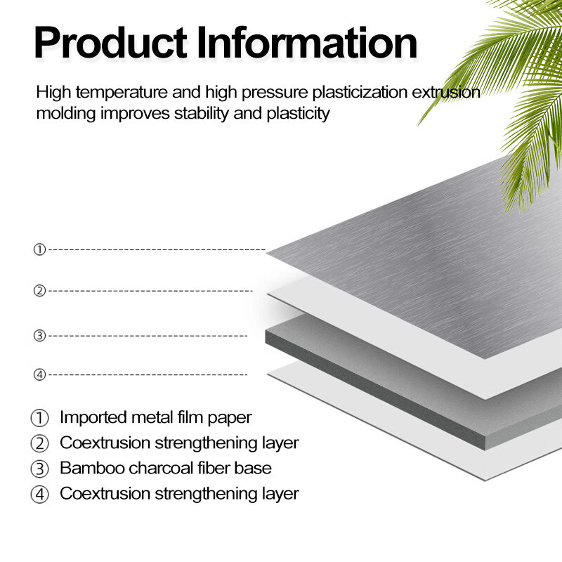 인테리어 장식 금속 목재 장단 벽판 환경 친화적 대나무 석탄 목재 장단