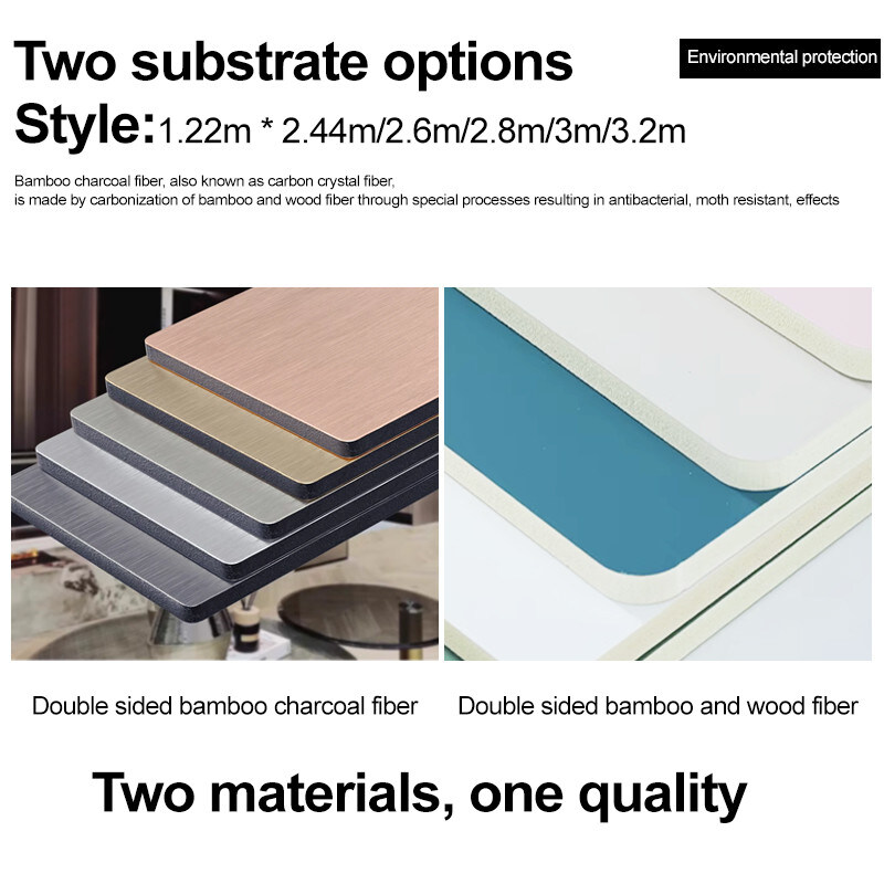 인테리어 장식 금속 목재 장단 벽판 환경 친화적 대나무 석탄 목재 장단