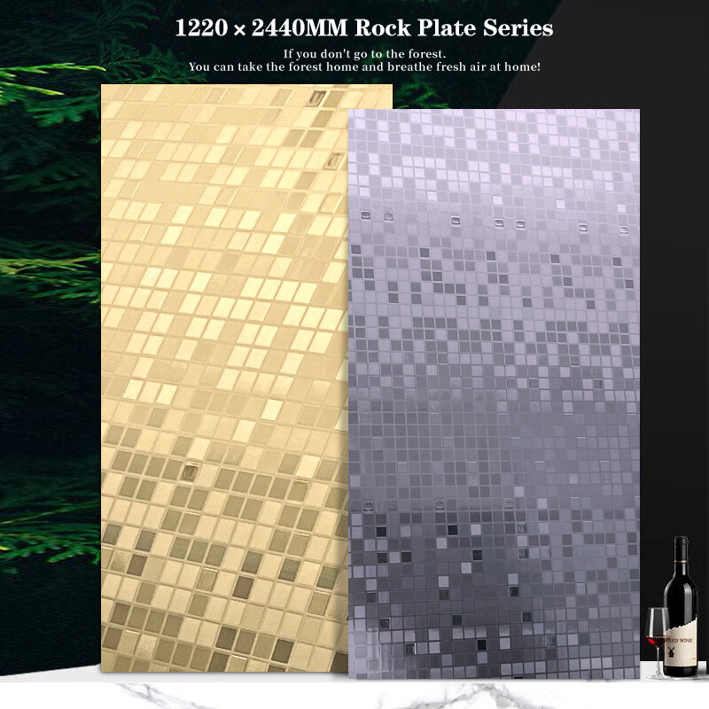 모자이크 벽 장식 PET 벽 패널 대나무 석탄 섬유 목재 장판