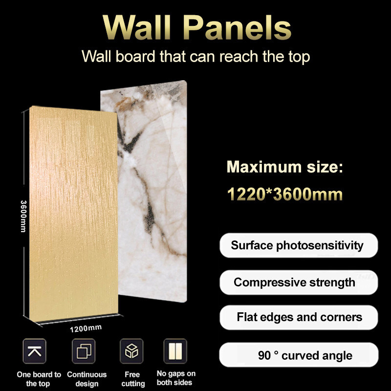 고밀도 미니멀리즘 스타일 대나무 나무 섬유 장판 PET 대리석 벽 패널