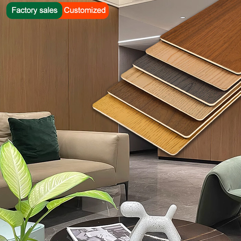 5mm 나무 곡물 PVC 벽판 유연한 대나무 석탄 장식 벽판