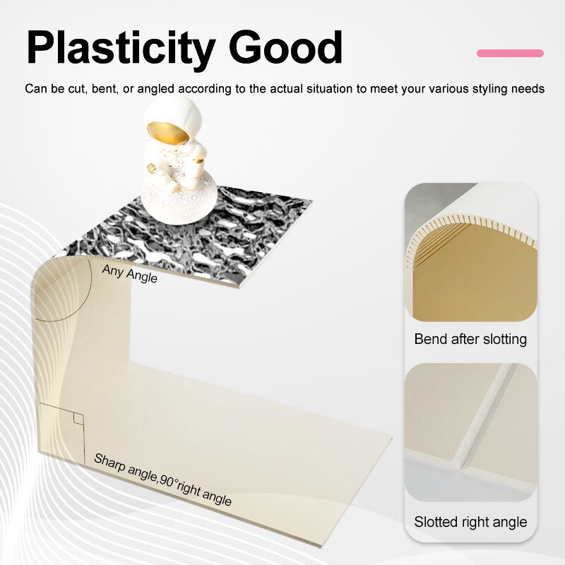 럭셔리 3d 물 물결 석탄 보드 공장 공급 탄소 결정판 벽 패널