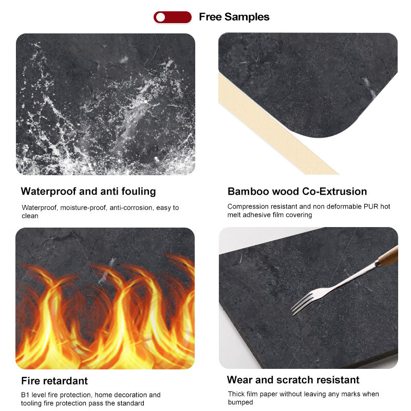 B급 화재 등급 현대 가벼운 럭셔리 장식용 목탄 벽판