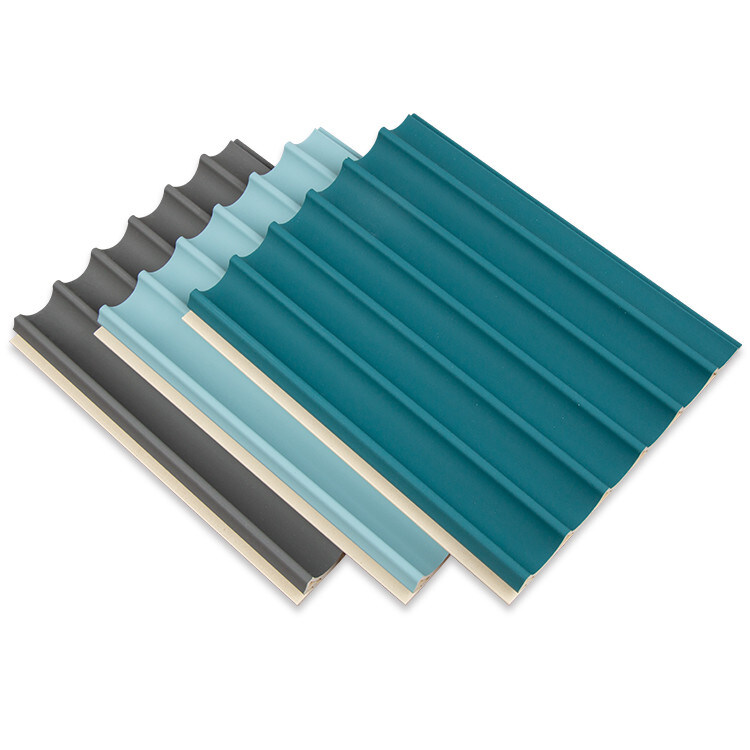 장식적 3D WPC 나무로 되 천장 야외이 15 밀리미터 라운드 그릴 패널