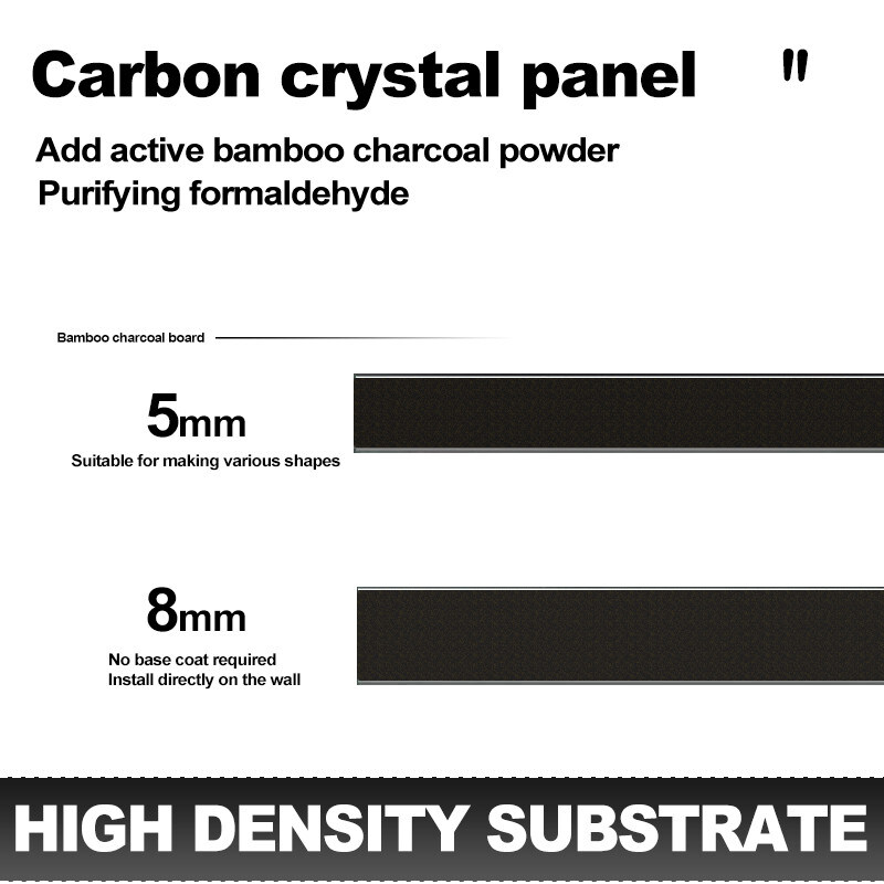 인테리어 장식용 현대 5MM 대나무 탄소 섬유 금속 벽 패널