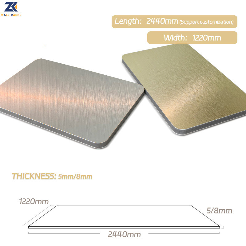 인테리어 장식은 방음장치가 되는 시뮬레이션 금속 목재 베니어 벽 패널을 방수 처리합니다