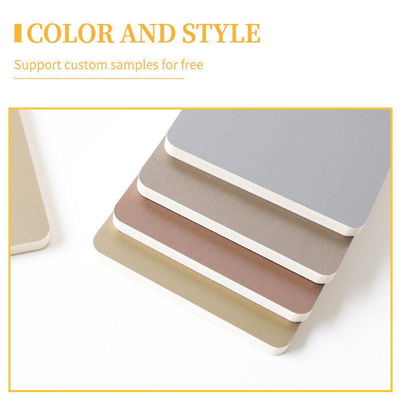 1.22*2.6m 장식적 금속 대 섬유 벽판지 내부