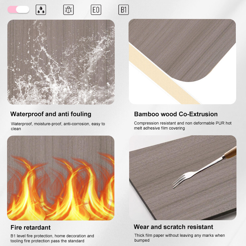 PUR 접착제 대나무 석탄 벽 패널 고품질 PVC 벽 패널 벽 내부 장식