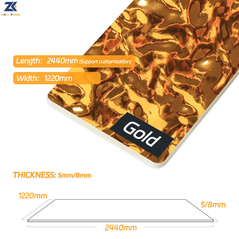 내부 장식적 PVC 애완 물 잔물결 패널 3D 벽판지