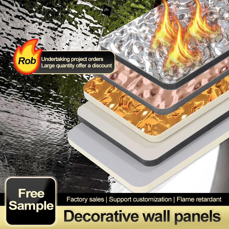 방수 장식 벽판 물파 패턴 대나무 석탄 목재 장판판