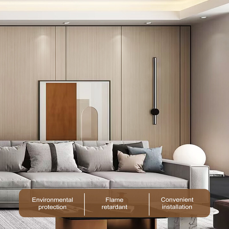 인테리어 장식용 Bambu 크리스탈 패널 나무 곡물 Bambu 목탄 목재 포니어 패널