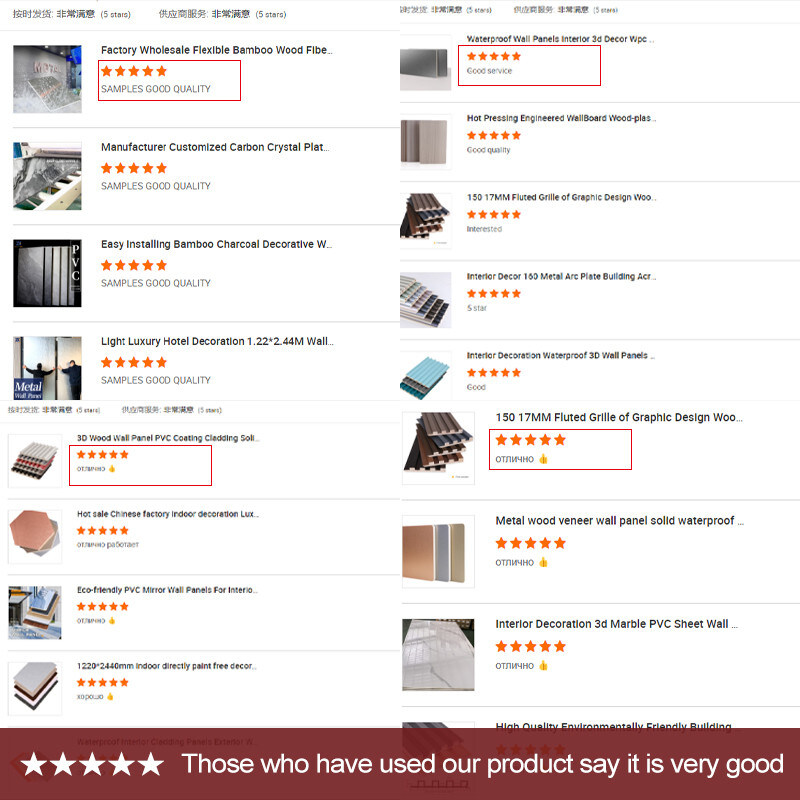 인테리어 장식용 Bambu 크리스탈 패널 나무 곡물 Bambu 목탄 목재 포니어 패널