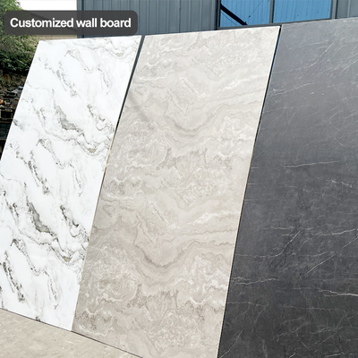 5mm / 8mm 인테리어 장식 PVC 대리석 엽 Bambu Charcoal Wall Board